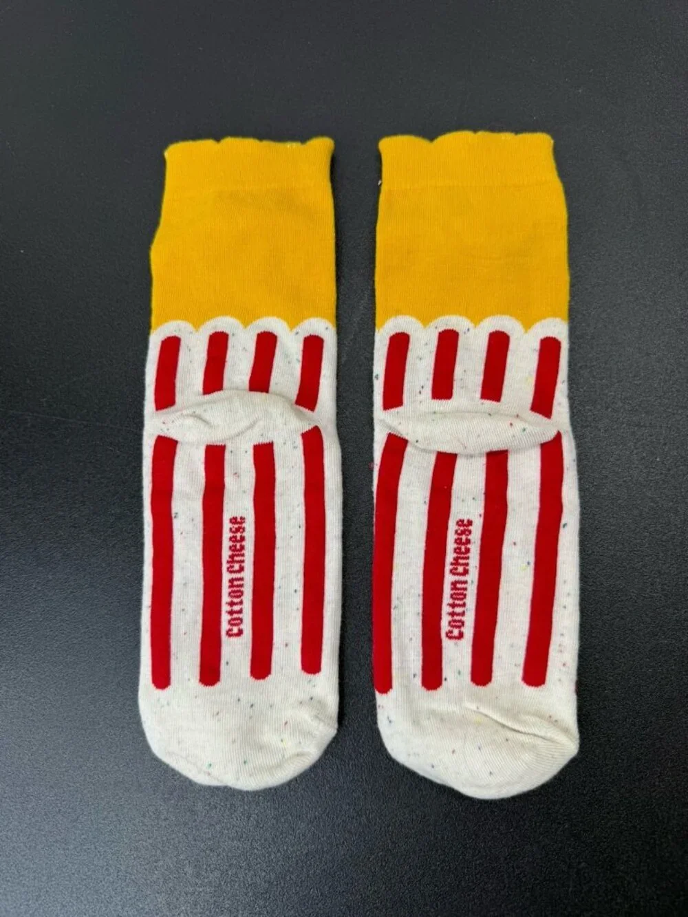 Funny Fast Food Fries Socks 3 Pairs Men Women Novelty Crew Unisex Gift